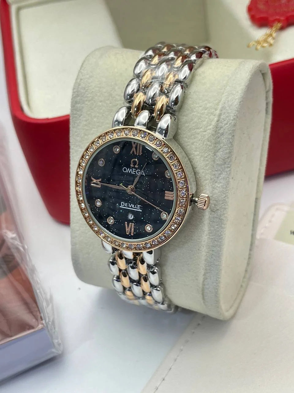 Omega De Ville Prestige Quartz Diamond Ladies - MO0024