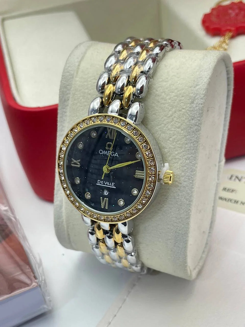 Omega De Ville Prestige Quartz Diamond Ladies - MO0026