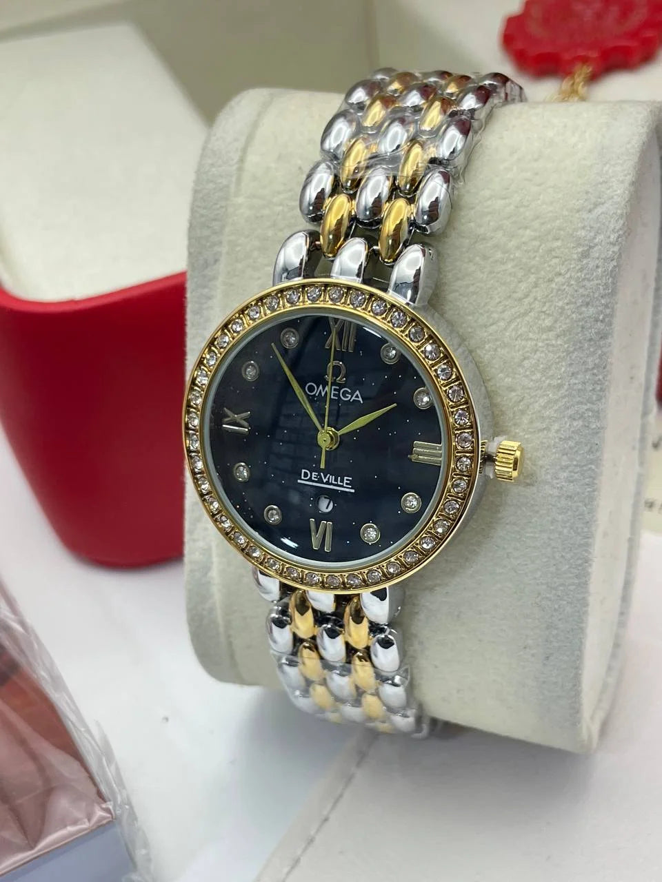 Omega De Ville Prestige Quartz Diamond Ladies - MO0025